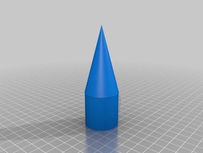 mi personalizados personalizador del modelo de cohete cono nariz fábrica los vehículos 3d print model - Mito3D