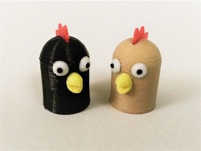 chicken finger puppet - Spielzeug Spiele 3d print model - Mito3D