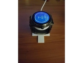 fossiles maréchal regarder chargeur stand mobile téléphone socle de recharge fossil montre la smartwatch sans fil 3d print model - Mito3D
