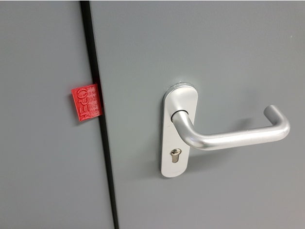 nolock fechadura da porta do bloqueador 3D print model - Mito3D