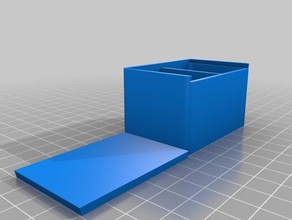 caja 60x40x35 2 compartimentos les conteneurs personnalisé 3d print model - Mito3D