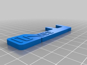 dental floss holder simple bathroom flosser 3d print model - Mito3D
