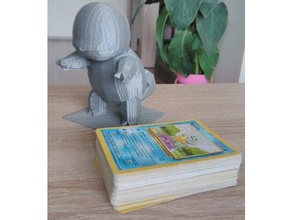 pokemon card deck holder squirtle other 3d print model - Mito3D