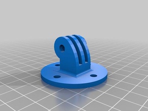 un autre type gopro garmin caméras à monture fixe les boulons D'ici 2020 support de caméra montage 3d print model - Mito3D