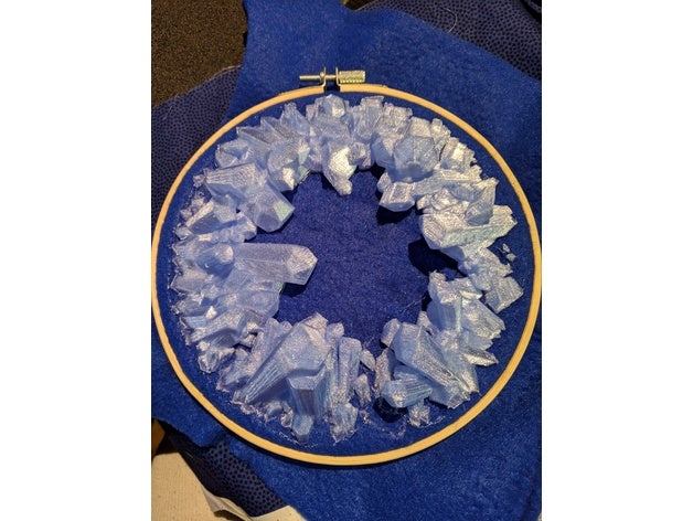 crystal formation geode art 3D print model - Mito3D