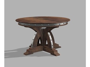 small dining table kitchen medieval 3d print model - Mito3D