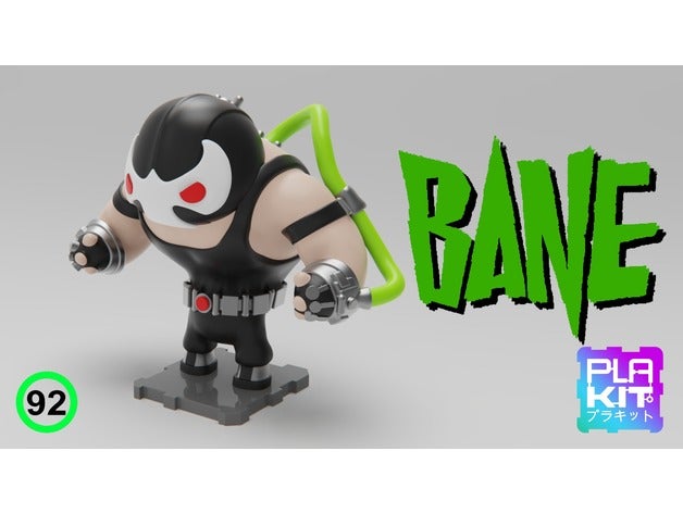 bane dc comics oyuncaklar oyunlar aksiyon figürü animasyon serisi batman koleksiyonluk toplama universe heykelcik minyatür iş ortamına uygun olmayan plakit plakit2 purakito kaçırılan 3D print model - Mito3D