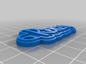 renzo Schlüsselanhänger angepasst 3d print model - Mito3D