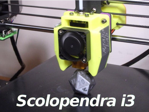 scolopendra i3 complet remix 3d printer extruders 3D print model - Mito3D