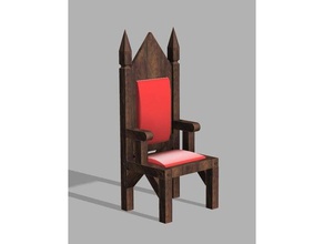 medieval dining chair Küche 3d print model - Mito3D