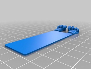 pa3d janv-f&eacutev sigilli chat t&ecircte pieds et gatto testa piedi segnalibri 2d arte 3d print model - Mito3D