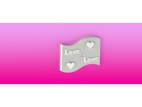 lgbtq+ amore l'amore e l'orgoglio di bandiera i segni loghi orgoglio lgbt 3d print model - Mito3D