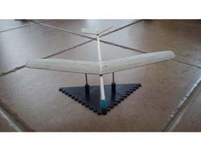 dihedral jigruler center gravitycg balancer hobby balsa building plane rc tools glider 3d print model - Mito3D