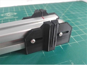 1 pouces en aluminium d'extrusion de gabarit coupe la main outils scie à métaux matériel 3d print model - Mito3D