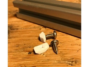 2020 extrusion slot screw anchor plug t-nut alternative fastener 3d printer parts 3d print model - Mito3D