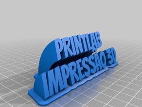 printlab linha de placa nome office personalizado 3d print model - Mito3D