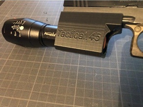 lamp holder hi-capa sport outdoors airsoft gun tactical light 3d print model - Mito3D