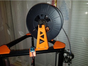 filament holder delta 2020 3d printer accessories extrusion spool replicatorcz 3d print model - Mito3D
