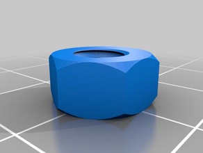tuerca hexagonal m6 partes personalizado 3d print model - Mito3D