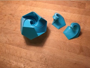 puzzle-twisted-Dissektion math Kunst 3d-puzzle 3d print model - Mito3D