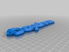 dayahna Schlüsselanhänger - Organisation angepasst 3d print model - Mito3D