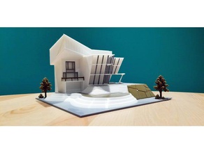 çok renkli açısal house 3d printing 3dprinting architectural architecture building city contemporary home model modern nsfw 3d print model - Mito3D