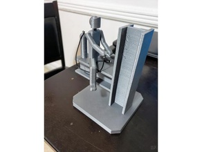 soldador sentado construção em aço a arte dsk001 de metal metais metalúrgico metalworking 3d print model - Mito3D