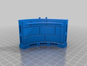 yasw-g mk without pipe- yet another space wall games openlock open lock spaceship terrain wargame 3d print model - Mito3D
