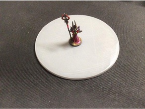 160mm dia round base toy game accessories 28mm age sigmar bases miniature 3d print model - Mito3D