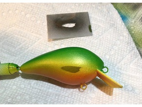 señuelo de la aleta las plantillas deporte al aire libre pesca el plantilla 3d print model - Mito3D