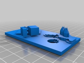 4x8 warhammer table de jeu des bâtiments structures 3d print model - Mito3D