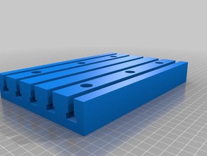 flat slot table parts 3d print model - Mito3D