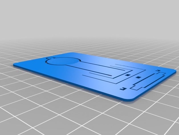 tarjeta de crédito catapulta diario diseño 2 3 d la impresión una sola pieza impreso 3D print model - Mito3D