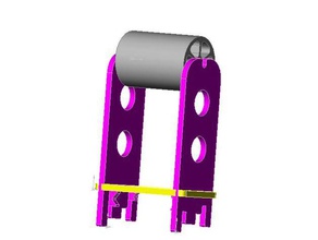 support de bobine reprap gourou bricolage prusa i3 v2 3d l'imprimante pièces 3d print model - Mito3D