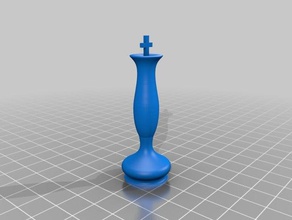 chess piece king 3d printing 3d print model - Mito3D