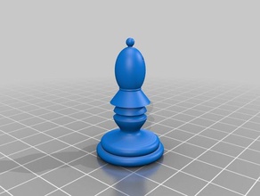 strelec 3d la impresión ajedrez 3d print model - Mito3D