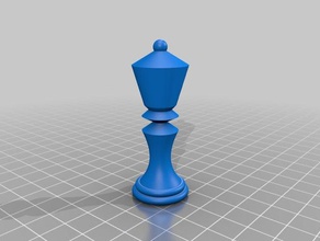 dama 3d baskı satranç 3d print model - Mito3D