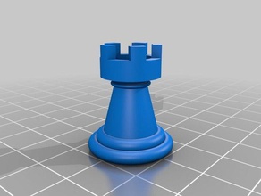 pieza de ajedrez torre 3d impresión 3d print model - Mito3D
