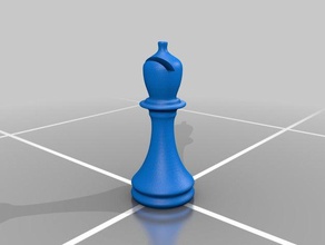 scacchi vescovo 3d stampa 3d print model - Mito3D
