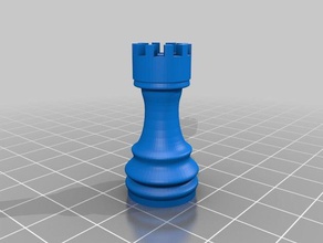 torre de xadrez 3d impressão 3d print model - Mito3D