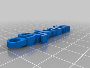 keychainsylvain de l'organisation personnalisé 3d print model - Mito3D