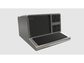 trs-80 Modell 34ish durchsucht Replikate PC-Gehäuse raspberry pi-Fall rc2014 tandy trs80 3d print model - Mito3D