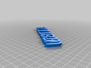 il mio personalizzato iamburnystext nome keyfob portachiavi organizzazione 3d print model - Mito3D