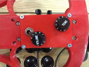 passive electronics compartment lid electric violin music 3d print model - Mito3D