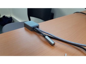 yet another desk cable clamp office 3d print model - Mito3D