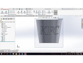 kfc chicken bucket 3d printing all fried kentucky kernel sanders 3d print model - Mito3D