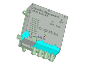 asksinpp colección hb-uni-senact-4-4 wandversion la electrónica caso homematic 3d print model - Mito3D
