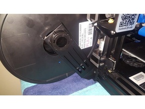 ender 3 inferior paralela filamento de montagem usando o estoque bits 3d a impressora os acessórios adaptador suporte creality ender3 guia titular spool 3d print model - Mito3D
