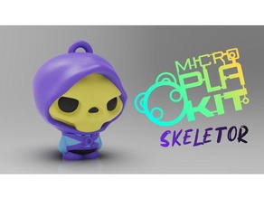 skeletor masters universe microplakit series toys games 80s action figure cartoon charm collectible collection figurine he man keychain mastersoftheuniverse miniature nsfw purakito toymaker 3d print model - Mito3D