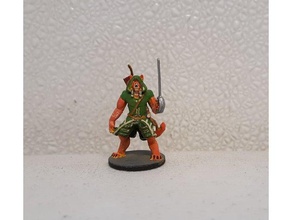 tabaxi rogue games 28mm blood bloodhunter cat dnd dragons dungeon dungeons kitty lightsaber mini miniature tabletop thief wargame 3d print model - Mito3D